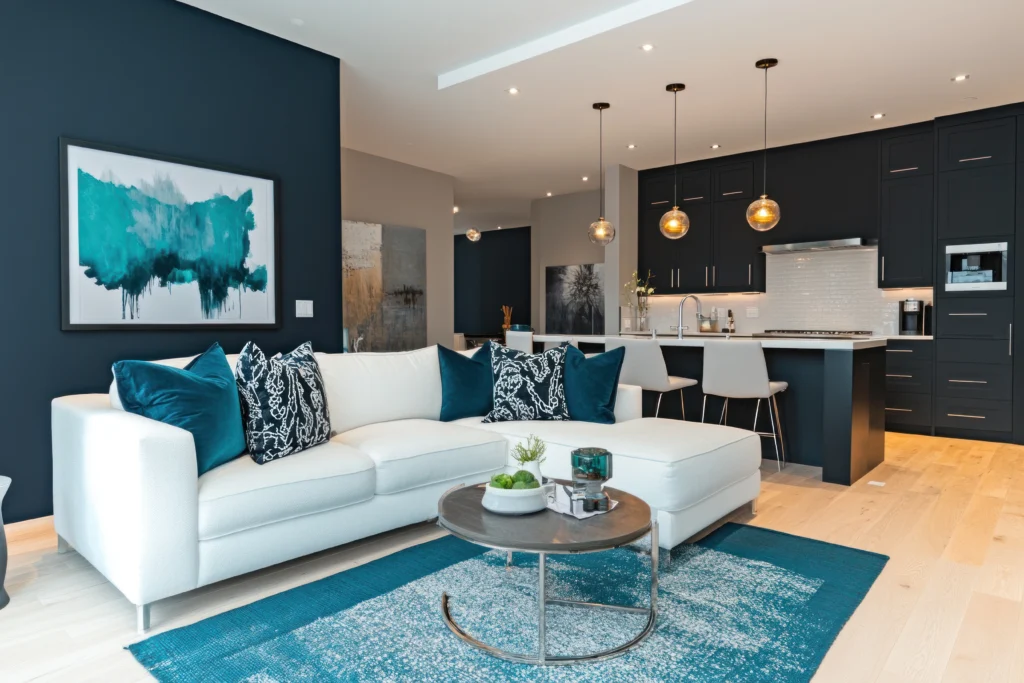 Interior image of a recently completed paint job.