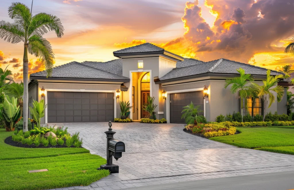 Street view image of the freshly painted exterior of a residentail home.