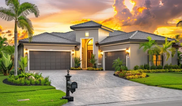 Street view image of the freshly painted exterior of a residentail home.